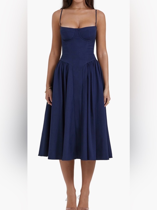 House of CB Dresses & Skirts - HOUSE OF CB 'Samaria' French Navy Corset Sundress NWOT